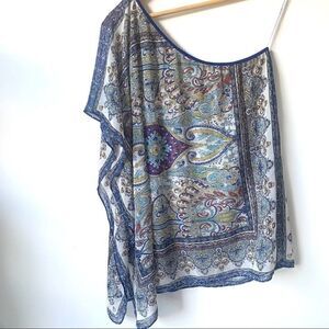 NWT ANALILI ELIZA HANDKERCHIEF ONE SHOULDER TOP